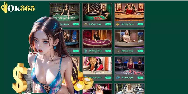 Giới thiệu game Live Casino OK365